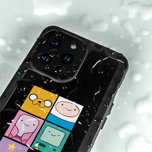 Adult Swim Adventure Time Character Tiles iPhone 15 Pro Waterproof Case